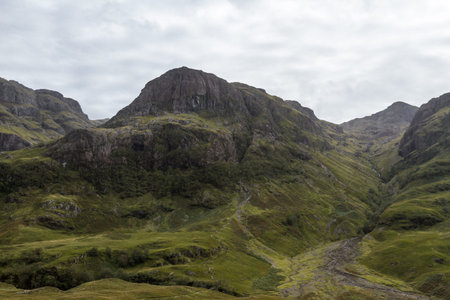 Beautiful mountains south of Glen Coe known as the three sisters. Bidean, Nam and Bian.