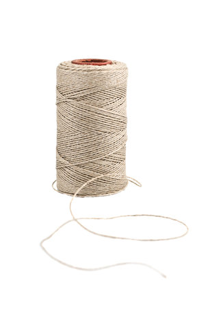Rope coil isolated on a white background 