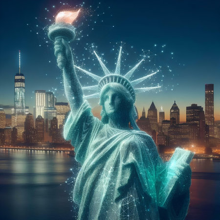 Statue of Liberty, New York City, United States of Americaの素材
