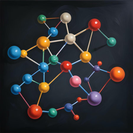 Molecule structure on blackboard background. Vector illustration. Eps 10の素材