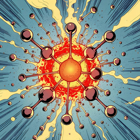 Abstract background with explosion and particles. Vector illustration. Eps 10.の素材