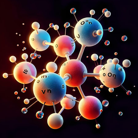 Molecule of Vitamin D3. 3D illustration. 3D rendering.の素材