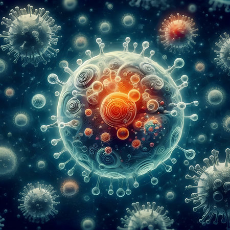 Coronavirus 2019-nCov. 3d renderの素材