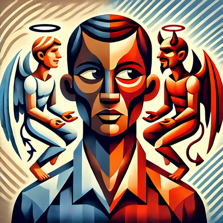 Vector illustration of an Egyptian god with a woman and a man.の素材