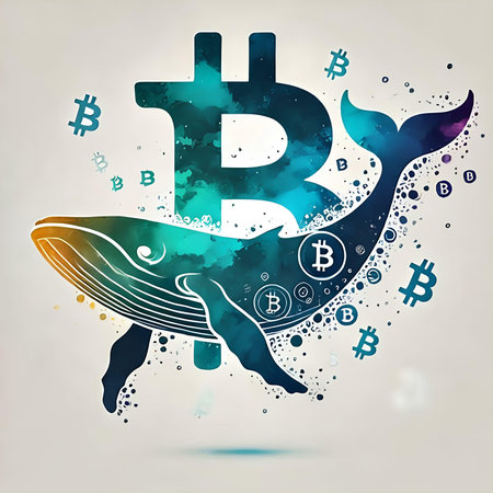 Bitcoin cryptocurrency concept. Grunge watercolor hand drawn vector illustration.の素材