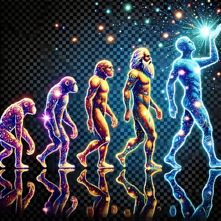 Artistic vector illustration of a group of dancing people on a transparent background.の素材