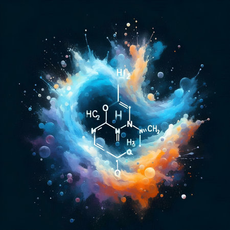 Molecule of H2O2 on dark background. Vector illustration.の素材
