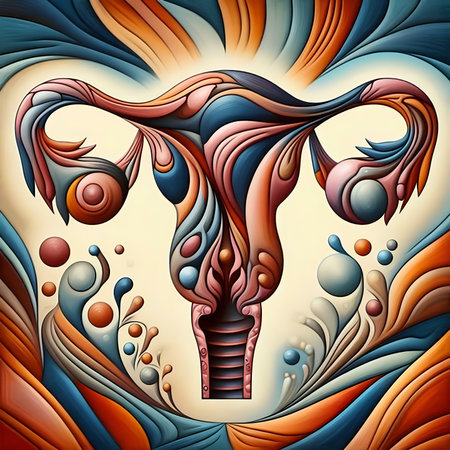 Vector illustration of a stylized bull head on an abstract background.の素材