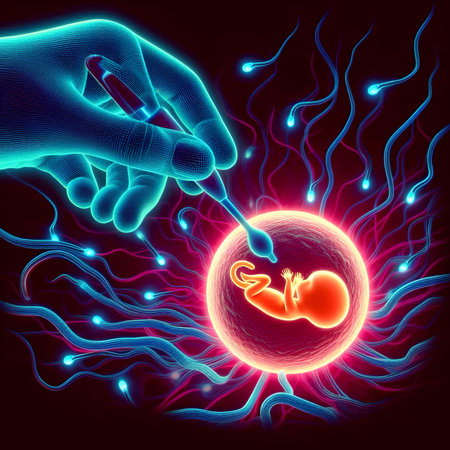 Human fetus in womb. 3d medical illustration of human fetus in wombの素材