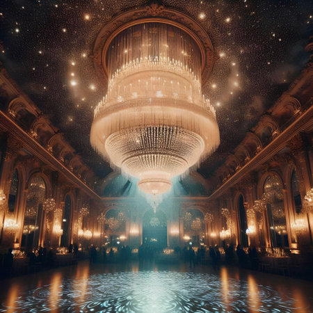 Luxury interior of the Grand Palais, Paris, Franceの素材