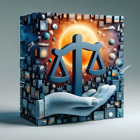 Hand holding zodiac astrological sign Scorpio. 3D renderingの素材