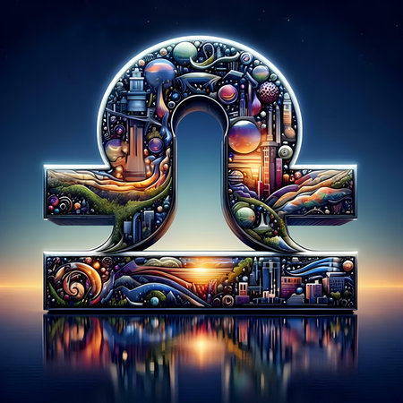 Symbol of the zodiac. Zodiac sign. 3D illustration.の素材