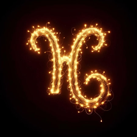 Zodiac sign Capricorn. Zodiac symbol, horoscope.の素材