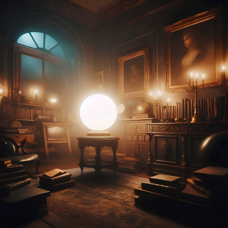 Interior of a medieval castle. 3D rendering. Vintage style.の素材