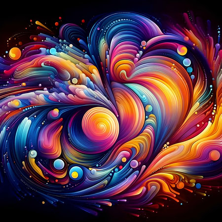 Abstract colorful background, futuristic wavy design. Vector Illustration.の素材