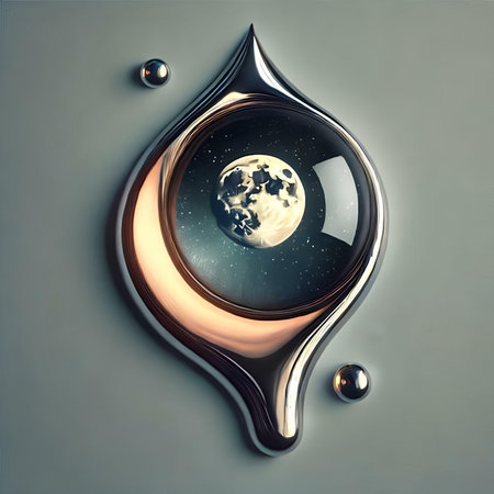abstract 3d illustration of planet earth in a drop of waterの素材