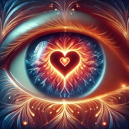 Valentine's day abstract background with heart. Vector illustration.の素材