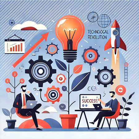 Flat design modern vector illustration concept for business, finance, planning, strategy, project management, brainstorming, teamwork, brainstorming.の素材