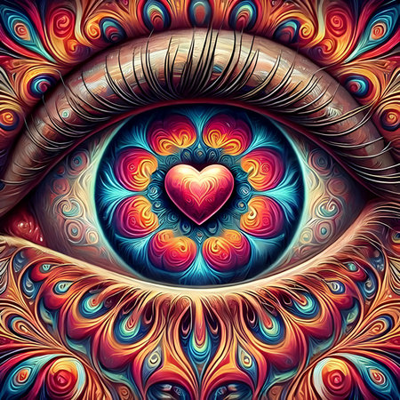 Abstract fractal. Fractal art background for creative design. Decoration for wallpaper, desktop, poster, booklet cover. Print for clothes, t-shirts. Creative illustration for designの素材