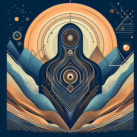 Mystical geometry background. Zodiac signs. Vector illustration.の素材