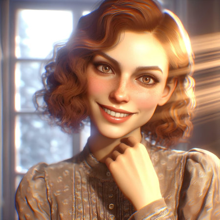 Portrait of a beautiful young woman. Beauty, fashion. Optics.の素材