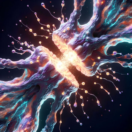 3D illustration of abstract fractal for creative design, art and entertainmentの素材