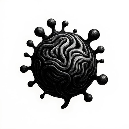 Coronavirus COVID-19 isolated on a white backgroundの素材