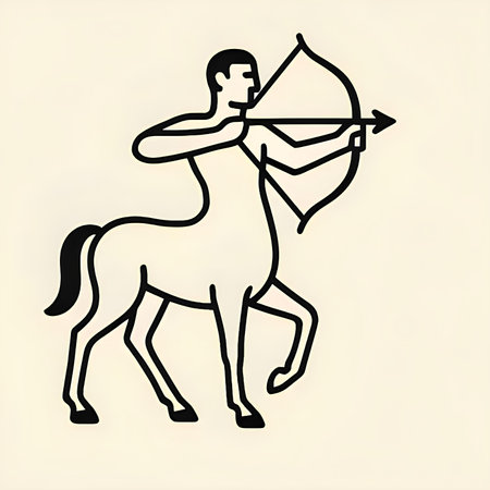 Cupid with bow and arrow in the form of a silhouette of a horseの素材