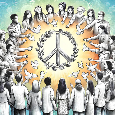 Diversity Ethnicity Unity Variation Teamwork Diversity Concept Illustrationの素材