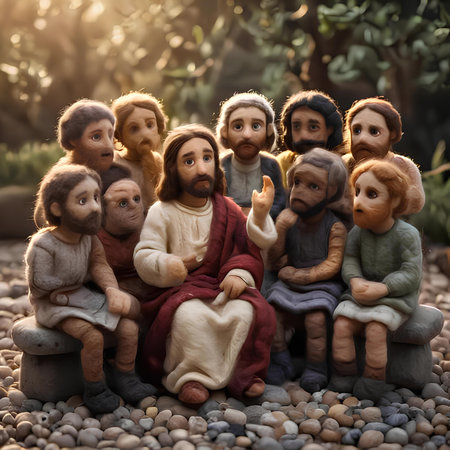 Nativity Scene with Jesusoseph and the baby Jesusの素材