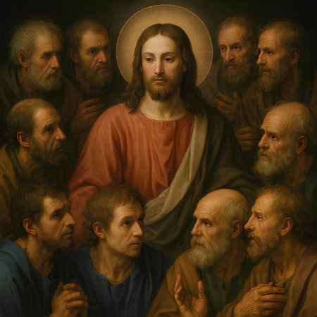 Jesus Christ with the Crucifixion of Jesus Christ and the four wise menの素材