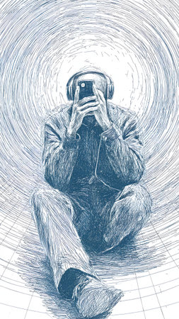 Astronaut in outer space. Vector hand drawn illustration of astronaut.の素材