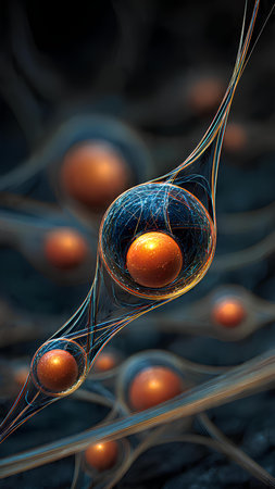 3d illustration of sperm and egg cell, spermatozoons floating in a veinの素材