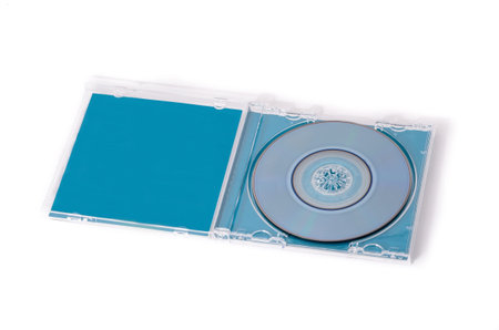 Mini DVD on a white background 