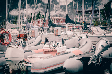 Riva del Garda Port- September 2025の写真素材