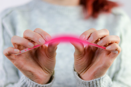 women snaps lightstickの写真素材