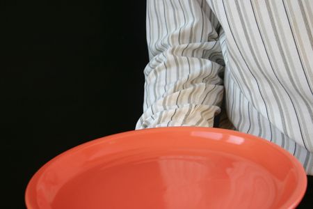 waiter plateの写真素材