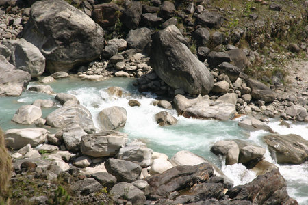 river in the himalaya mountains