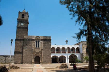 sanctuary near cholulaの写真素材