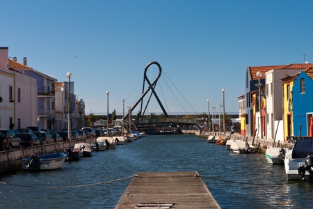 Aveiro canals in Portugalのeditorial素材