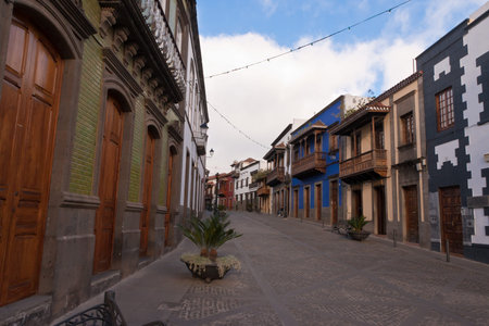 Teror Old Town Streets and Squareのeditorial素材