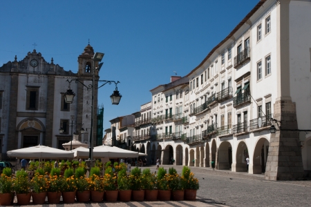 Evora Old townの写真素材