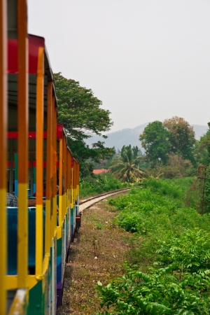 Train over river Kwaiの写真素材