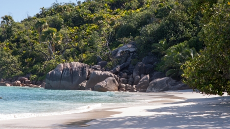 Seychelles Beach Anse Lazioの写真素材