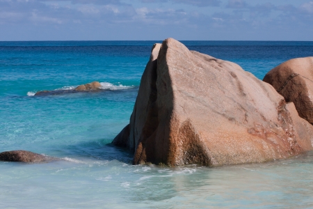 Seychelles Beach Anse Lazioの写真素材