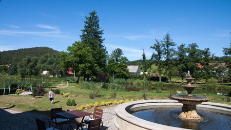 Staniszow Palac na wodzine in Polandの写真素材