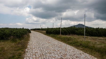 Karkonosze Mountain Views and Trekking in Polandの写真素材