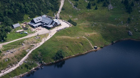 Karkonosze Mountain Views and Trekking in Polandの写真素材