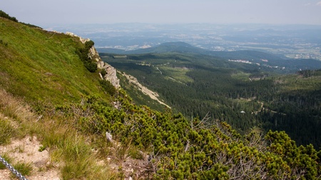 Karkonosze Mountain Views and Trekking in Polandの写真素材