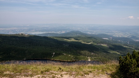 Karkonosze Mountain Views and Trekking in Polandの写真素材